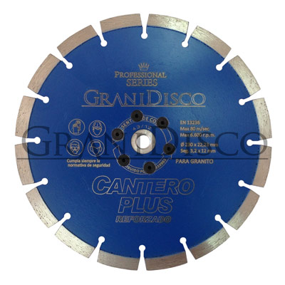 Disco Diamante Ø 115 a 230 Cantero Plus H=10+2 CON PLATO