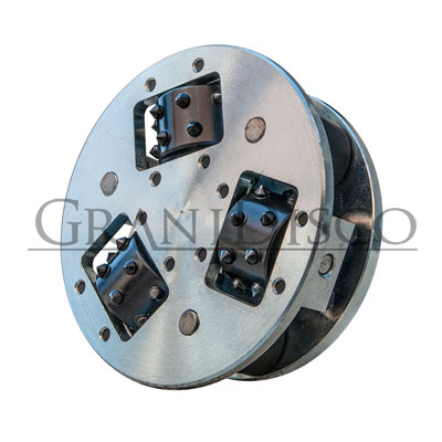 Plato Abujardar c/Amortig.M-14 ø 115 mm 3 Rod.24Z