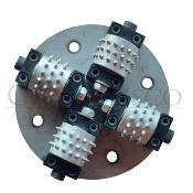 Plato Abujardar ø 200 mm. 4 Rodillos Medianos 45 Puntas