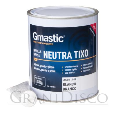 Masilla Gmastic Blanca y Negra Tix 1,5 Kg.