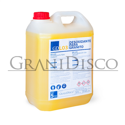 Limpiador Desoxidante Granito GD L03. Bote 1 y  5 L.
