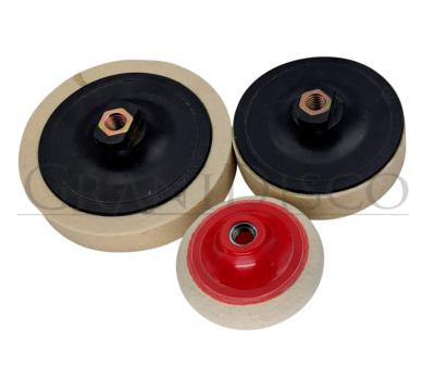 Discos fieltro con plato Ø 100, 125 y 150 mm con M-14