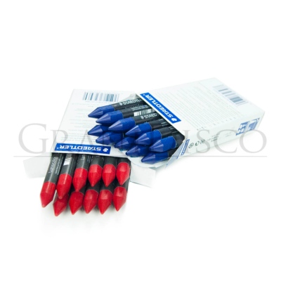 Cajas 12 Ceras Rojas o Azules Staedtler Omnigraph 