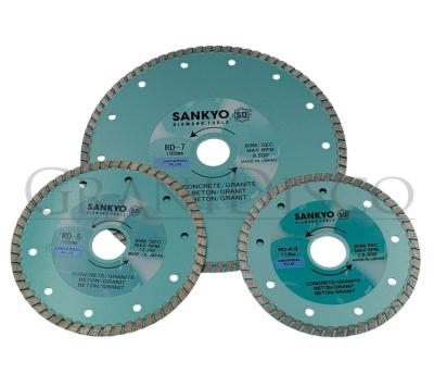 Discos Diamante Granito Ø 115, 125 y 180 Sankyo RD-Plus Corona Continua 