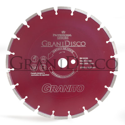 Disco Diamante Ø 300 y 350 mm Granito Eje 25,4 H=10